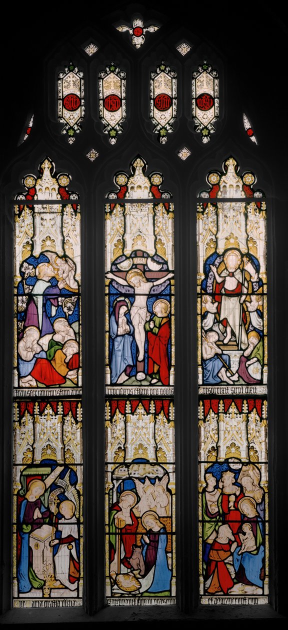 Begivenheder fra Kristi liv og Jomfru Maria, 1851 (farvet glas) af Augustus Welby Northmore Pugin
