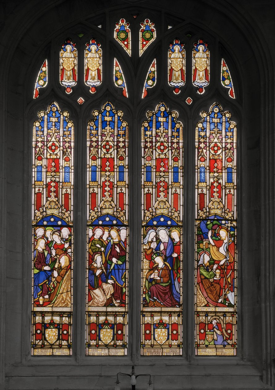 Begivenheder i St. Mary Magdalenes liv, 1848 (farvet glas) af Augustus Welby Northmore Pugin