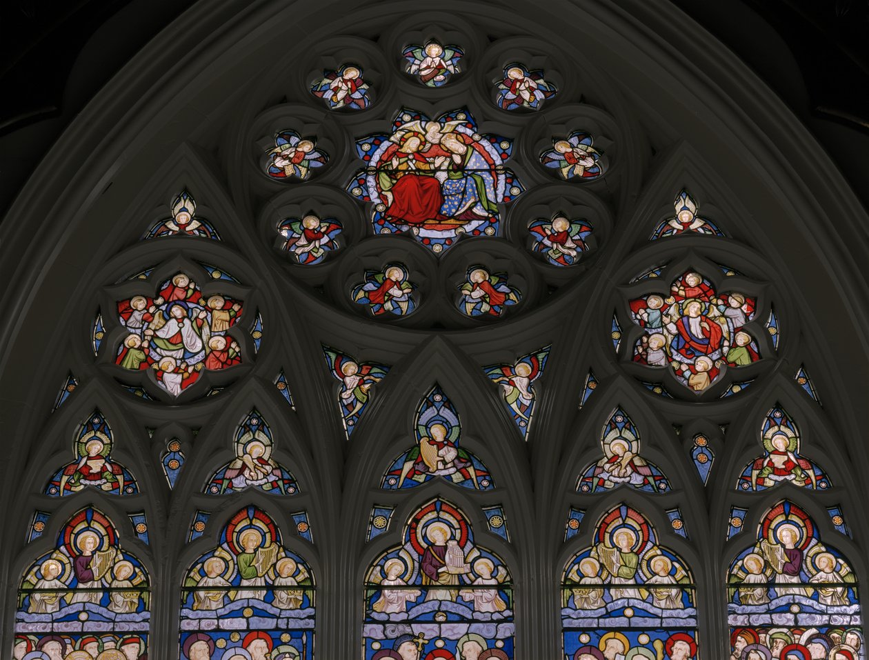 Det himmelske Jerusalem, detalje, 1849 af Augustus Welby Northmore Pugin
