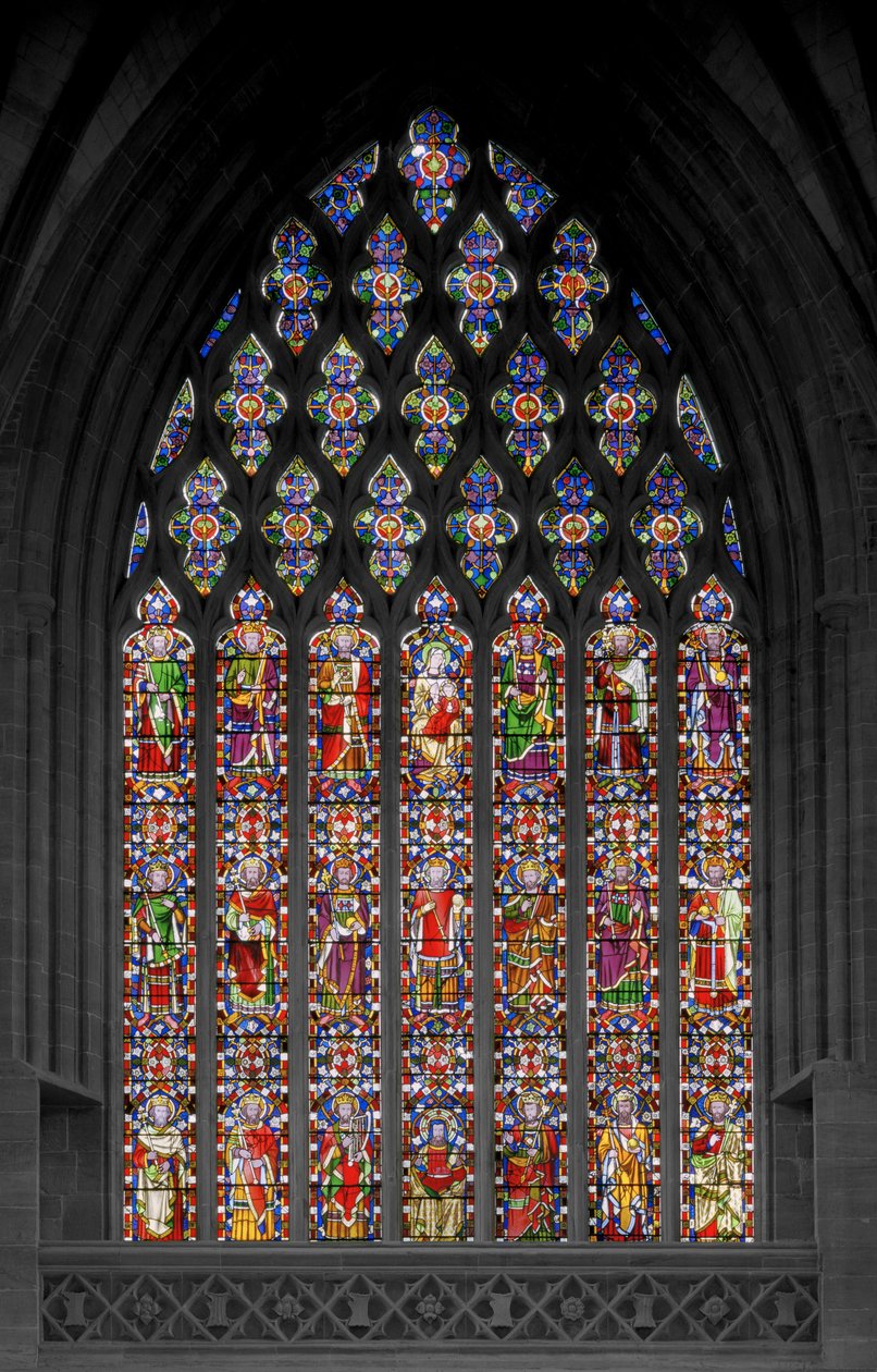 Jesse Tree, 1848 (farvet glas) af Augustus Welby Northmore Pugin