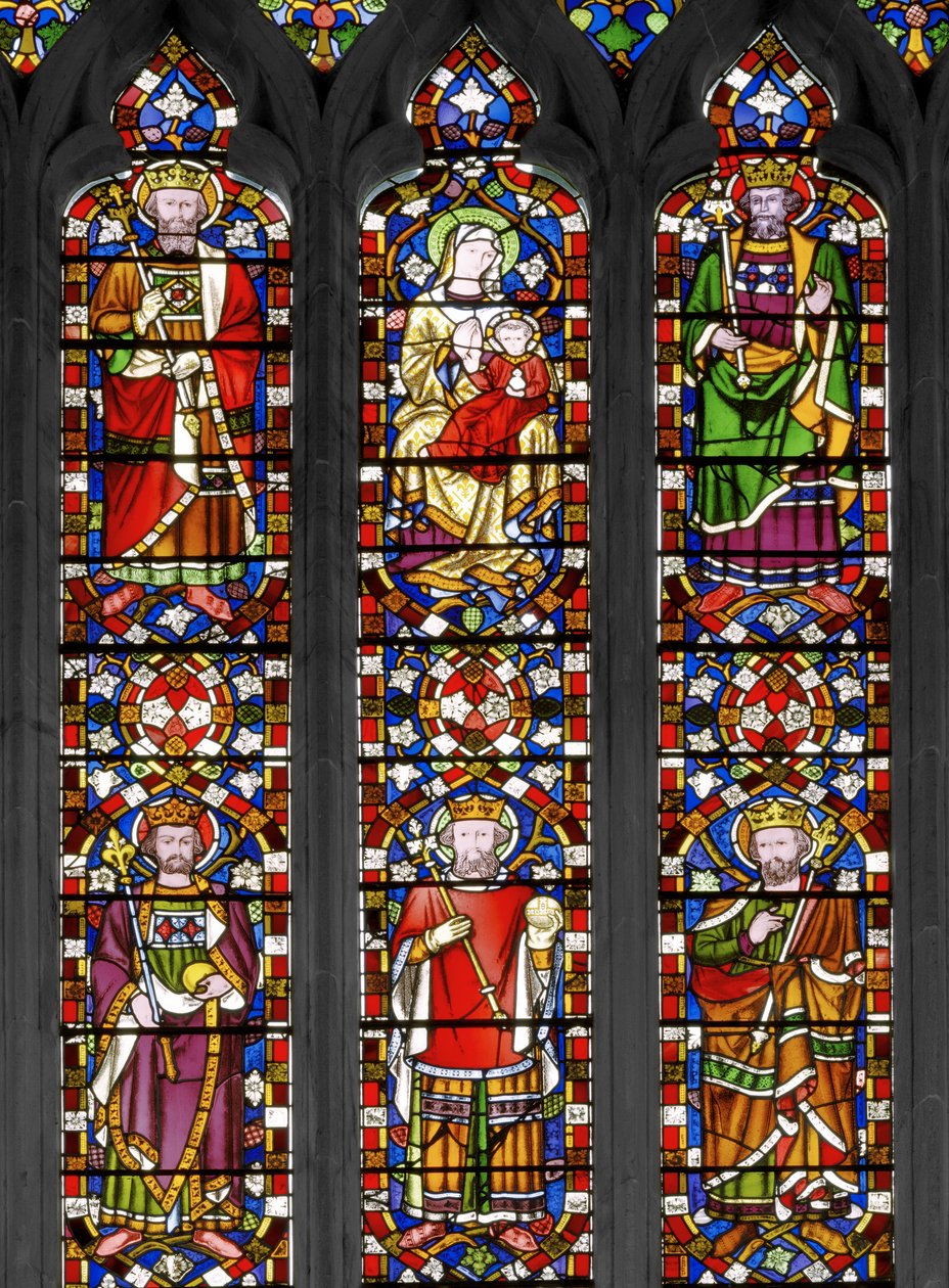 Jesse Tree, detalje, 1848 (farvet glas) af Augustus Welby Northmore Pugin