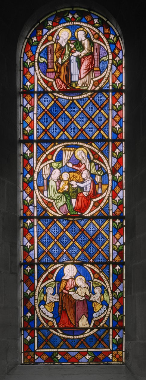 Life of St. Anne, 1848 (farvet glas) af Augustus Welby Northmore Pugin