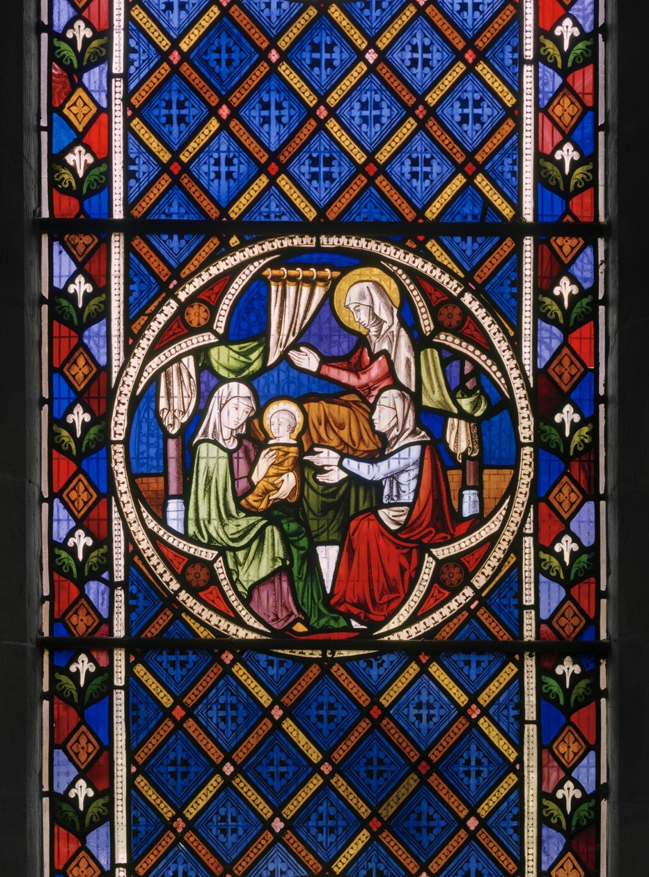 Life of St. Anne, detalje, 1848 (farvet glas) af Augustus Welby Northmore Pugin