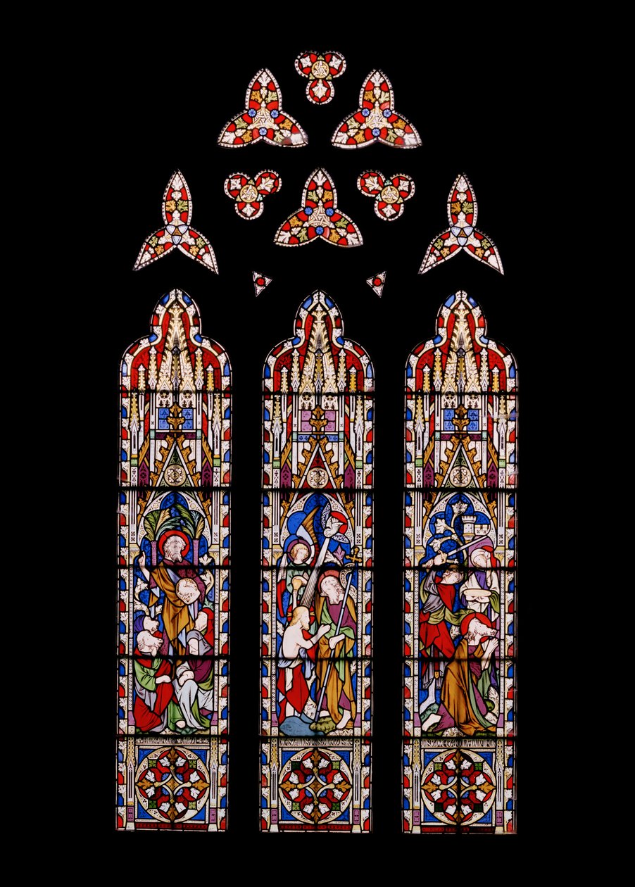 Johannes Døberens liv, 1852 (farvet glas) af Augustus Welby Northmore Pugin