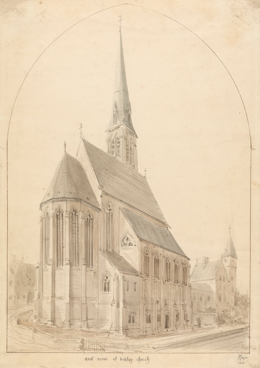 Our Blessed Lady and St Thomas of Canterbury, Dudley: Perspektiv af Augustus Welby Northmore Pugin