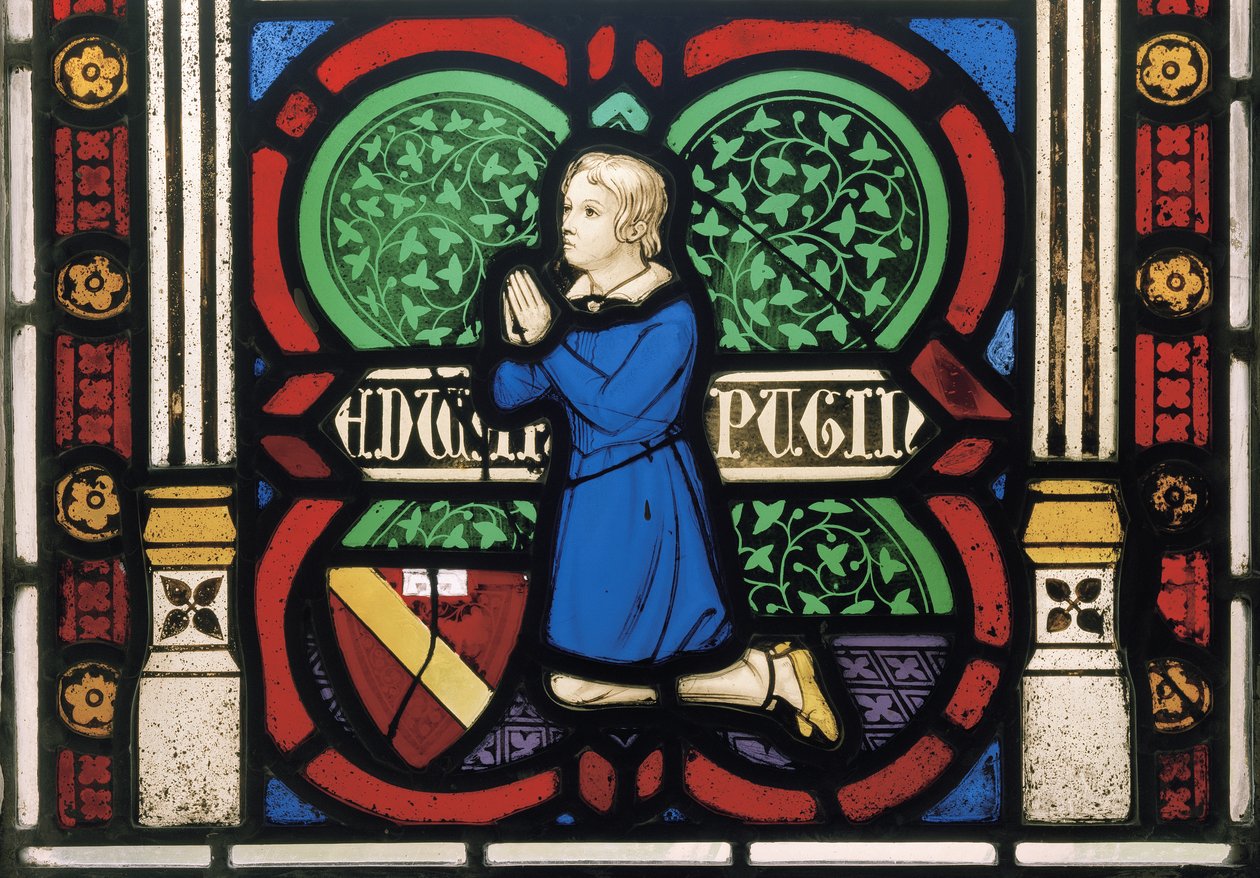 Pugins ældste søn Edward, kapelvindue, ca. 1844 (farvet glas) af Augustus Welby Northmore Pugin