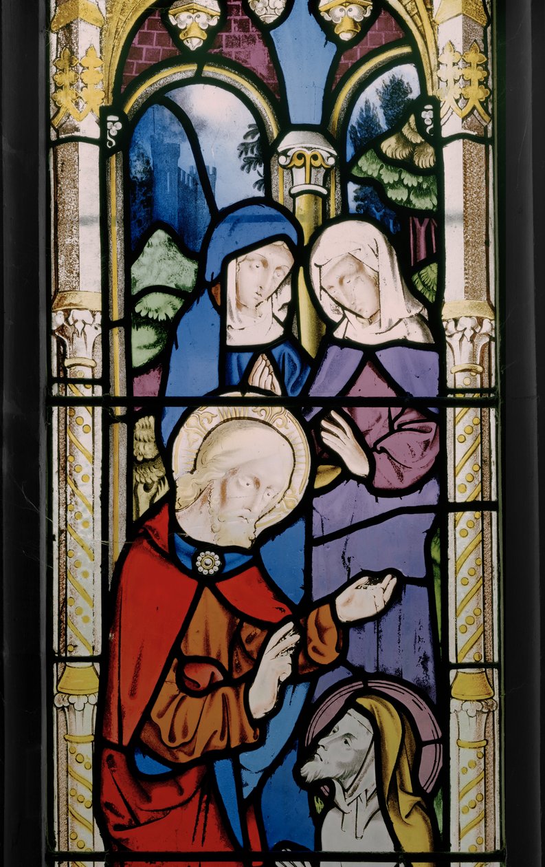 Raising Of Lazarus, detalje, 1851 (farvet glas) af Augustus Welby Northmore Pugin