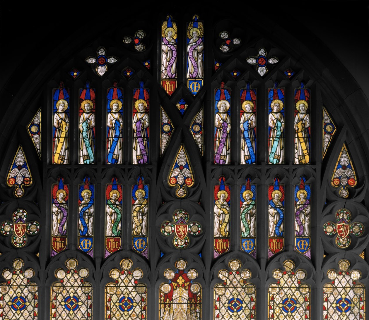 St. Alban, detalje, ca. 1841 (farvet glas) af Augustus Welby Northmore Pugin
