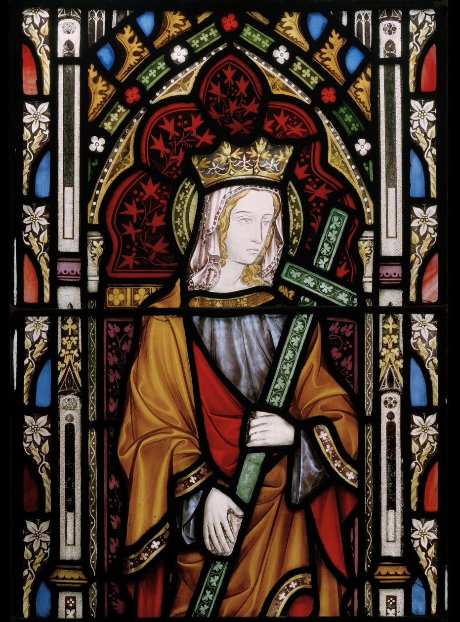 St. Helen, detalje (farvet glas) af Augustus Welby Northmore Pugin