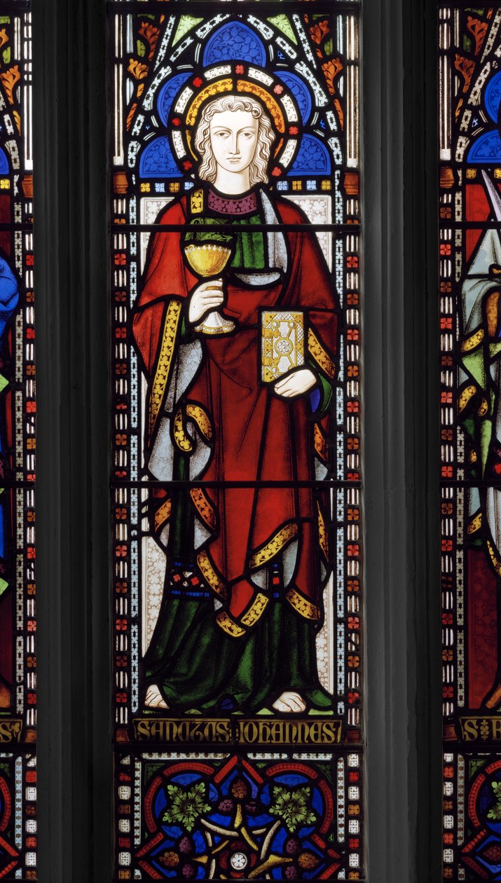 Johannes evangelisten, 1849 (farvet glas) af Augustus Welby Northmore Pugin