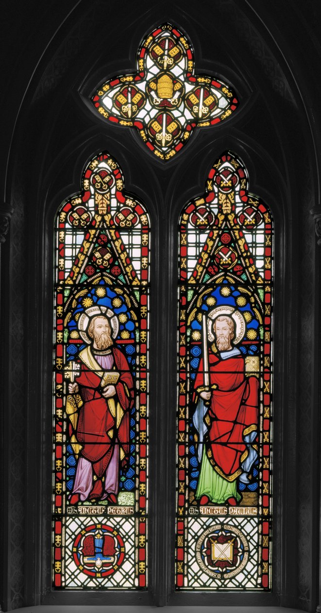 St. Peter & St. Paul, ca. 1845 (farvet glas) af Augustus Welby Northmore Pugin