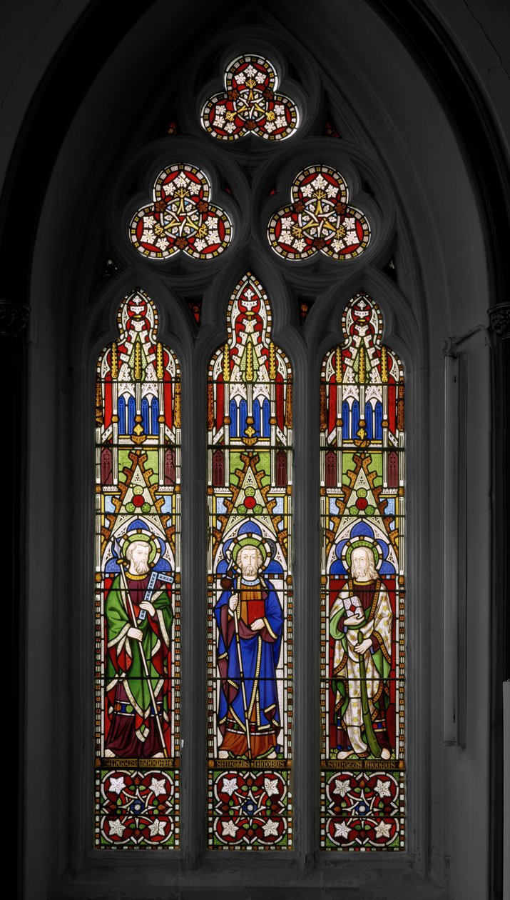 St. Thomas, St. James The Great og St. James The Less, 1849 (farvet glas) af Augustus Welby Northmore Pugin
