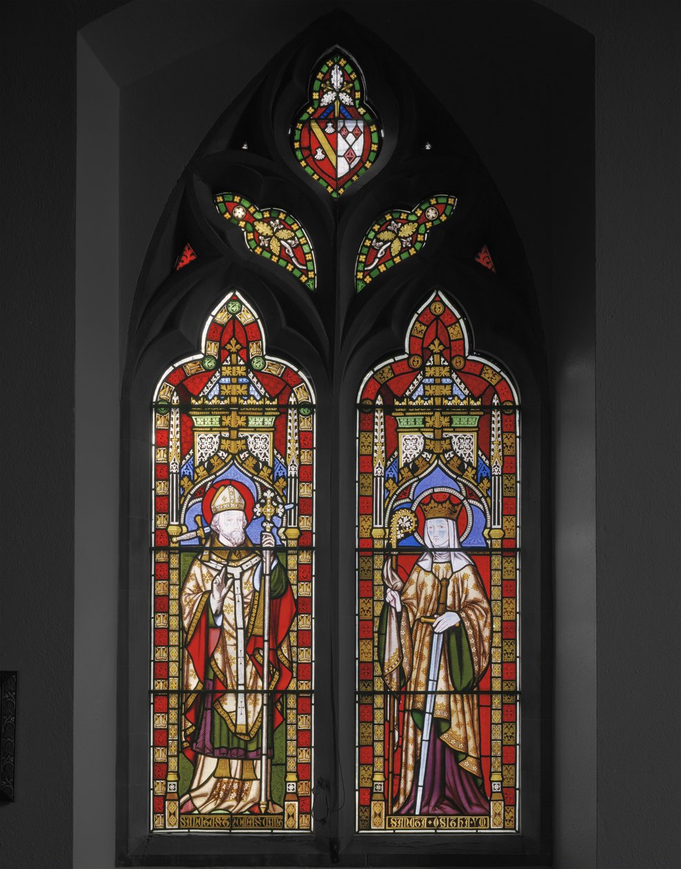 Thomas af Canterbury og Sankt Osith, 1847 (glasmaleri) af Augustus Welby Northmore Pugin