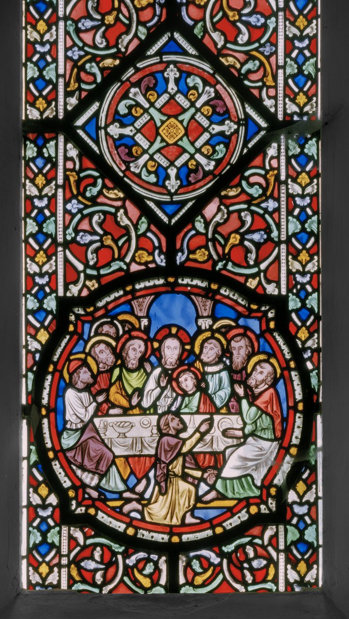 The Passion Of Christ, East Window, detalje, 1848-50 (farvet glas) af Augustus Welby Northmore Pugin