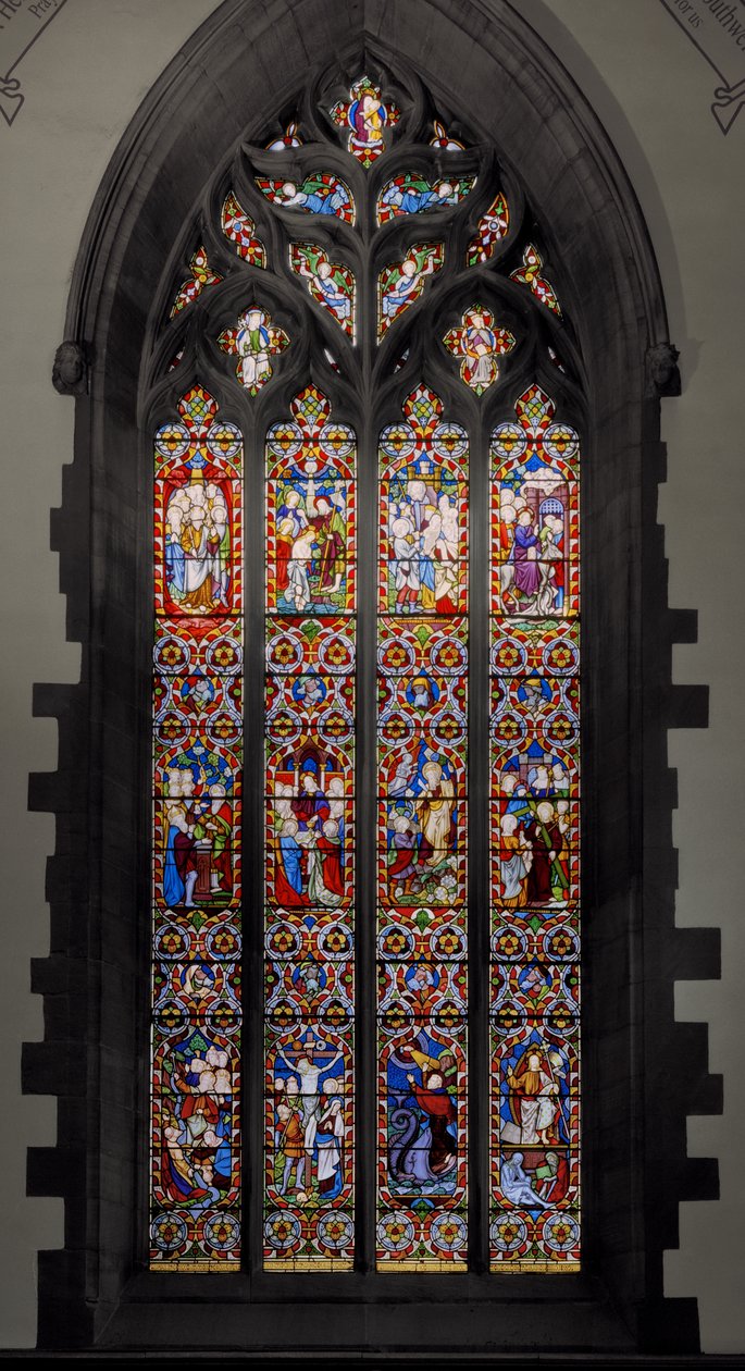Typer med anti-type, 1850 (farvet glas) af Augustus Welby Northmore Pugin