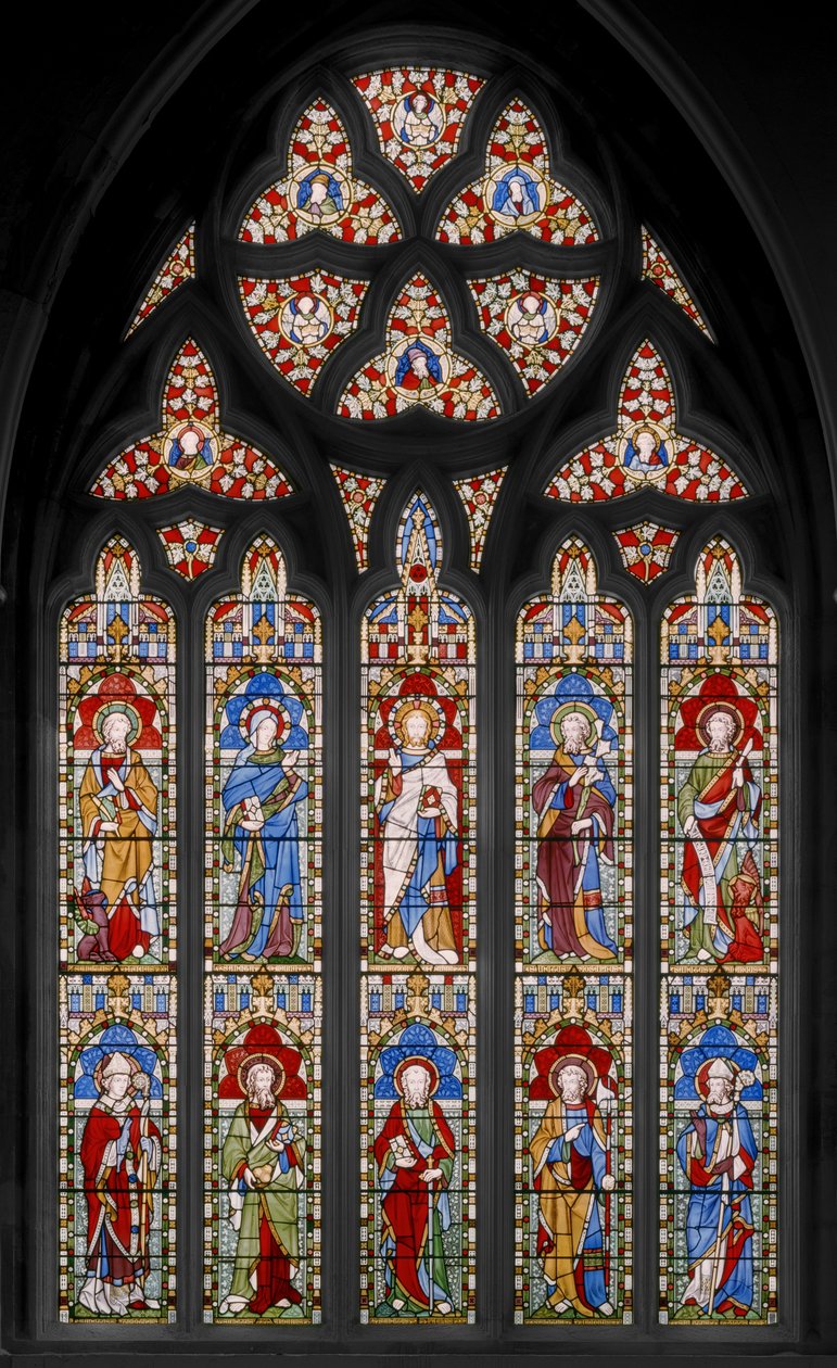 Vestvindue (farvet glas) af Augustus Welby Northmore Pugin