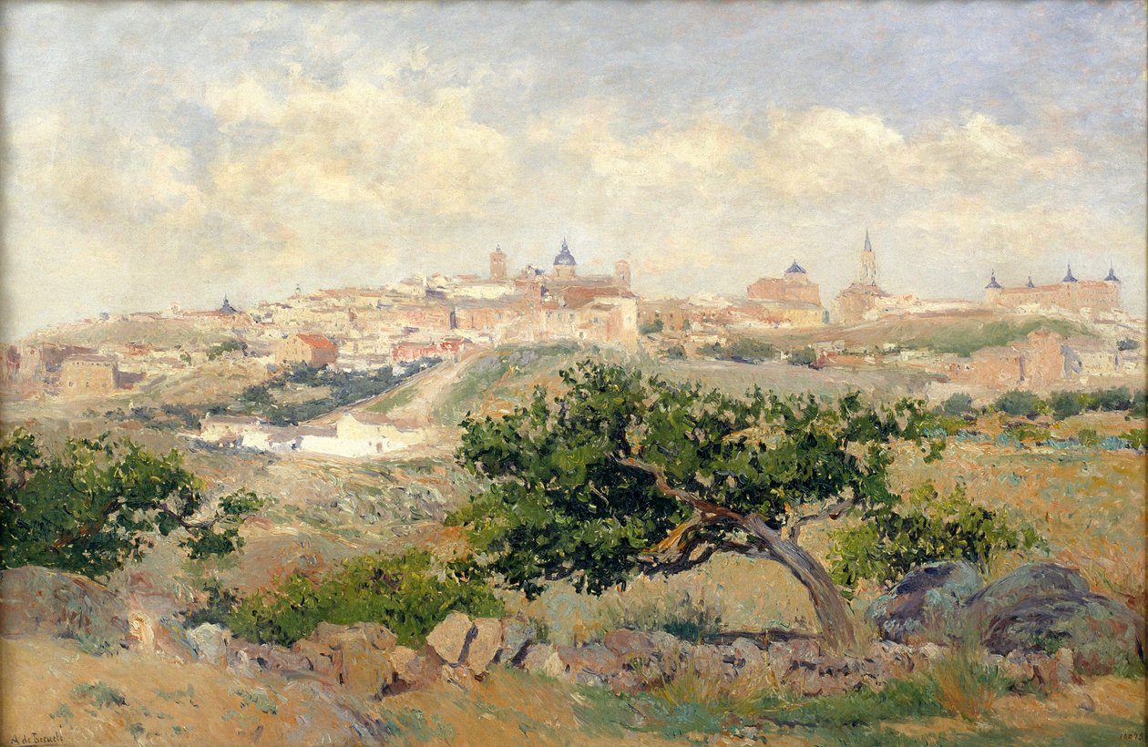 Udsigt over Toledo af Aureliano de Beruete