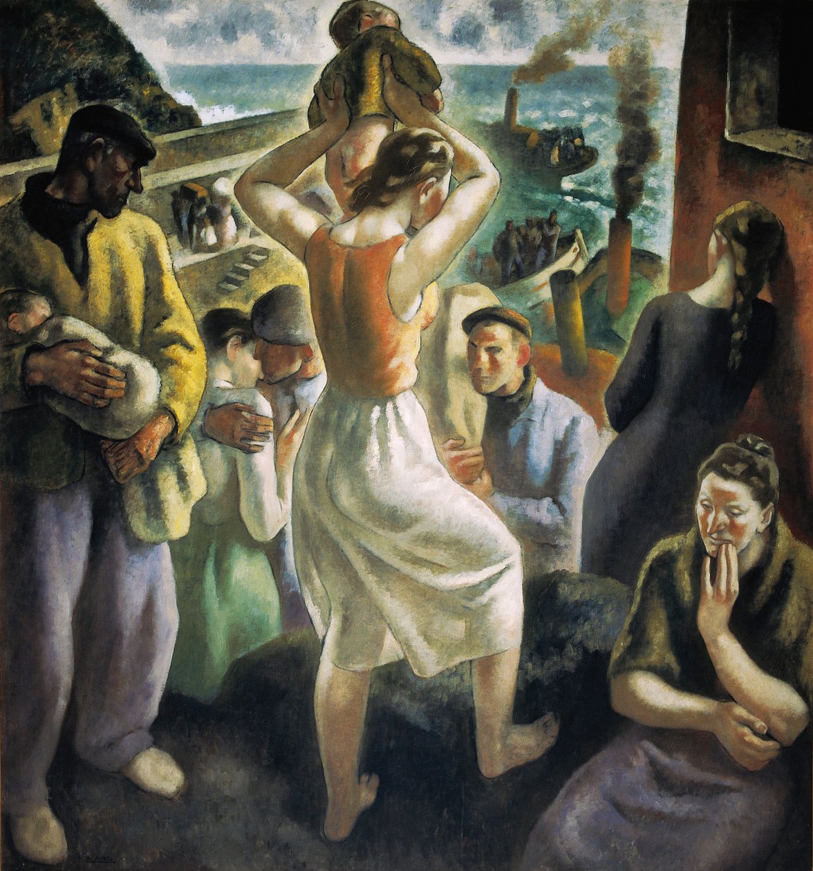 Spansk borgerkrig: “Exodus” (maleri) af Aurelio Arteta Errasti