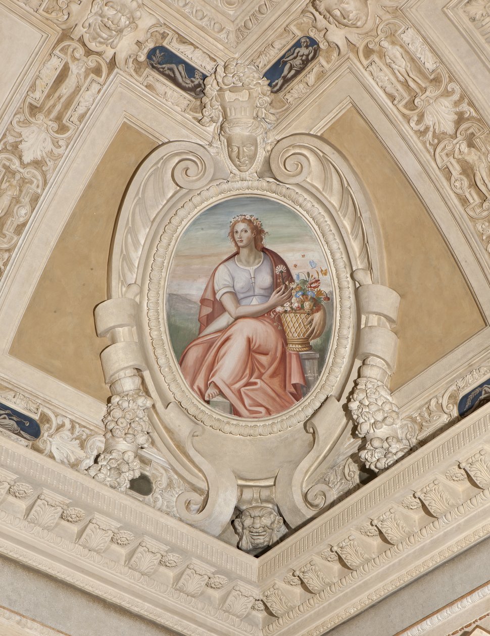 Forår (fresko) af Aurelio Busso