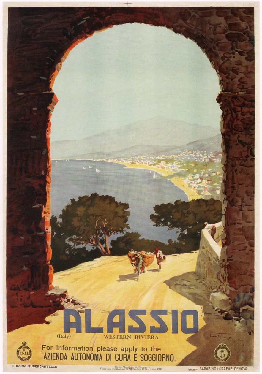 Alassio, 1929 af Aurelio Craffonara