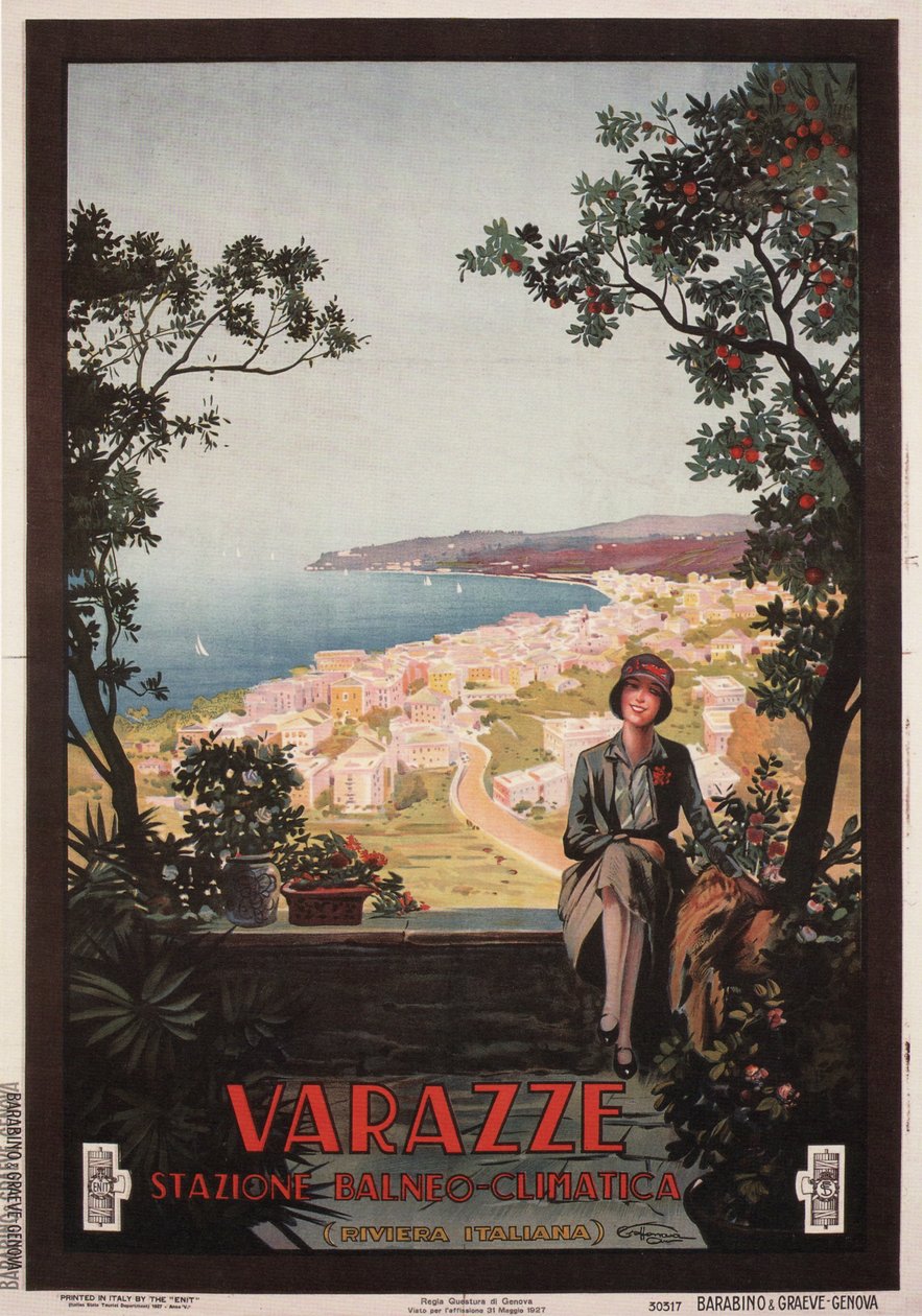 Varazze, 1927 af Aurelio Craffonara