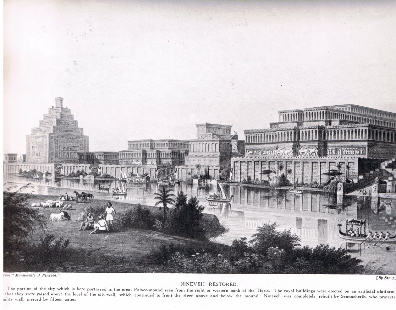 Nineveh Restored, illustration fra 