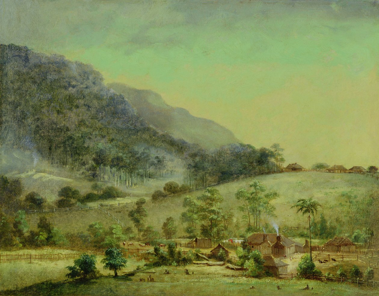 Husmænd, c.1850 af Australasian School