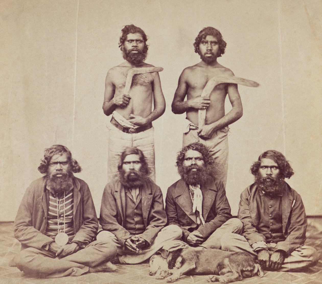 Aboriginal Men, ca. 1870 (albumin print) af Australian Photographer