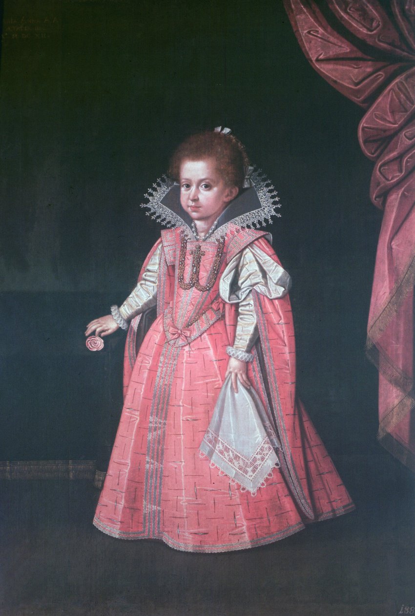 Ærkehertuginde Maria Anna (1610-65) som barn, datter af den hellige romerske kejser Ferdinand II (1578-1637) af Austrian School