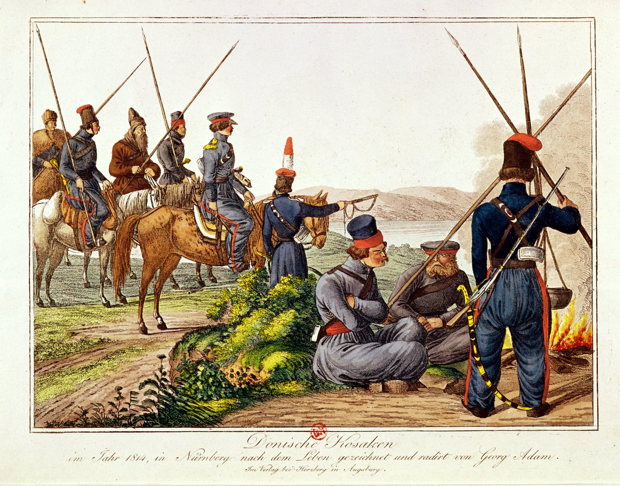 Don Kosakker i 1814 af Austrian School