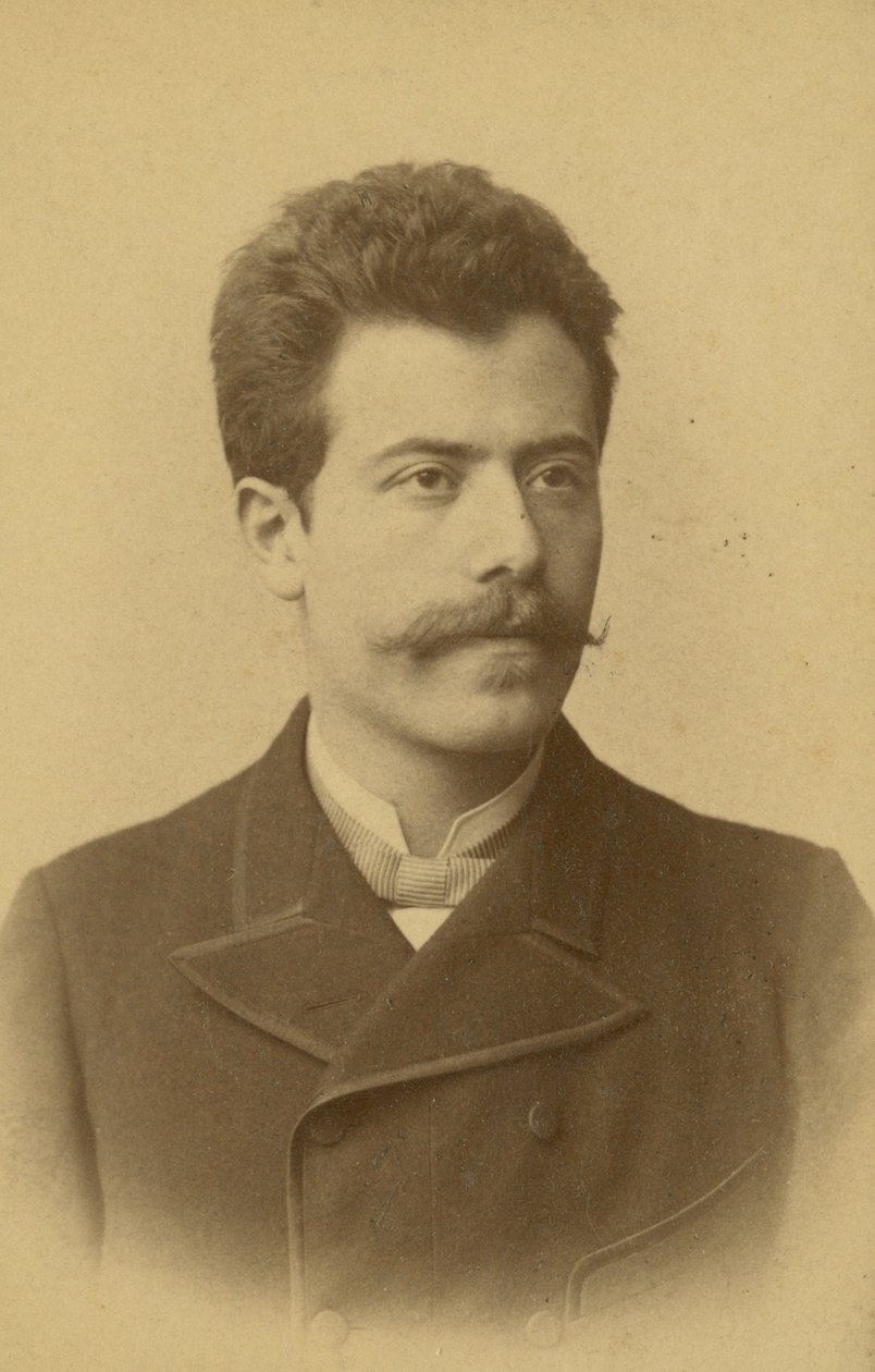 Gustav Mahler, 1884 af Austrian Photographer