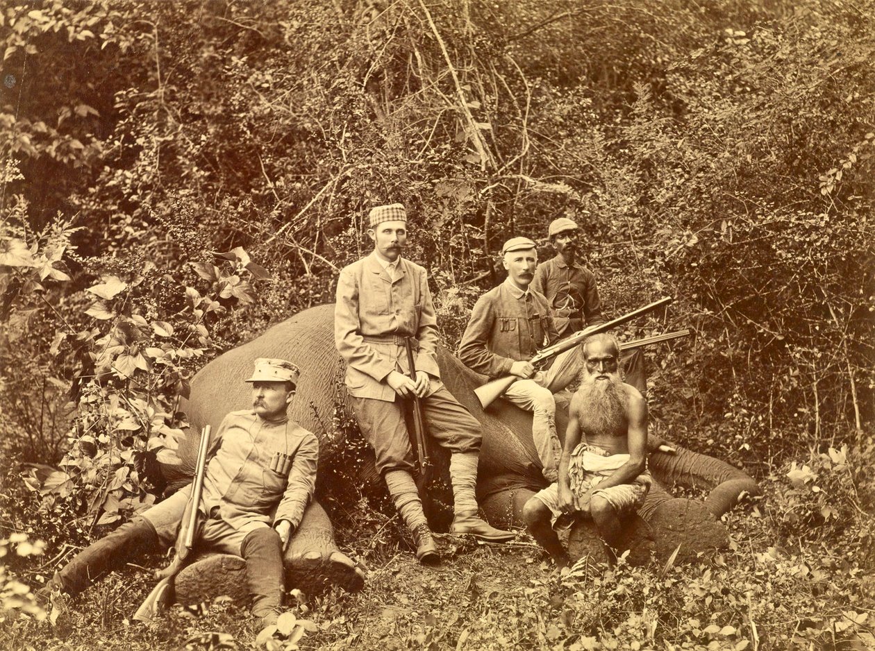 Ærkehertug Franz Ferdinand efter Jagten, Sri Lanka c.1892 af Austrian School