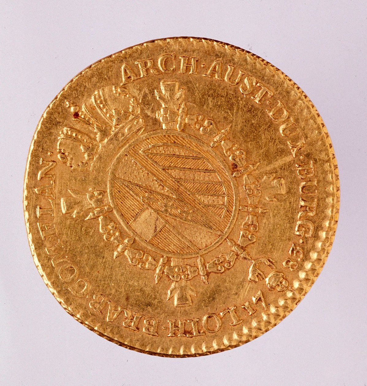 Østrigsk gylden doubloon (doublon) af kejser Joseph II (1740-1790) 1783 Napoli, museo archeologico af Austrian School