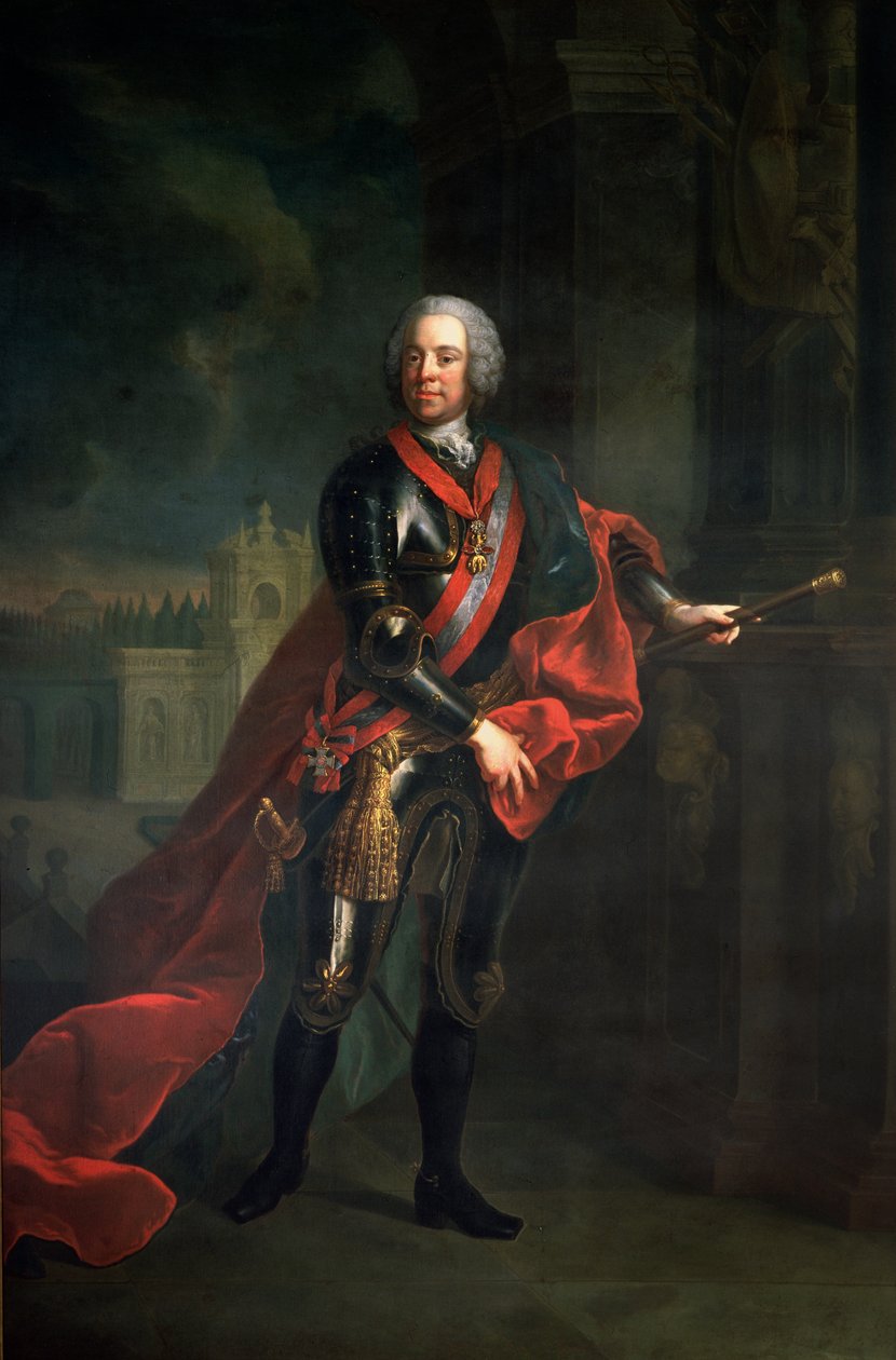 Grev Leopold Joseph von Daun (1705-66), feltmarskal og østrigsk øverstkommanderende under syvårskrigen, besejrede Frederik den Store ved belejringen af Kolin af Austrian School