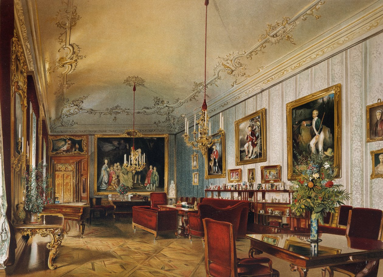 Hall of Princess Sofia i Imperial Apartments, Schönbrunn Palace (UNESCOs verdensarvsliste af Austrian School