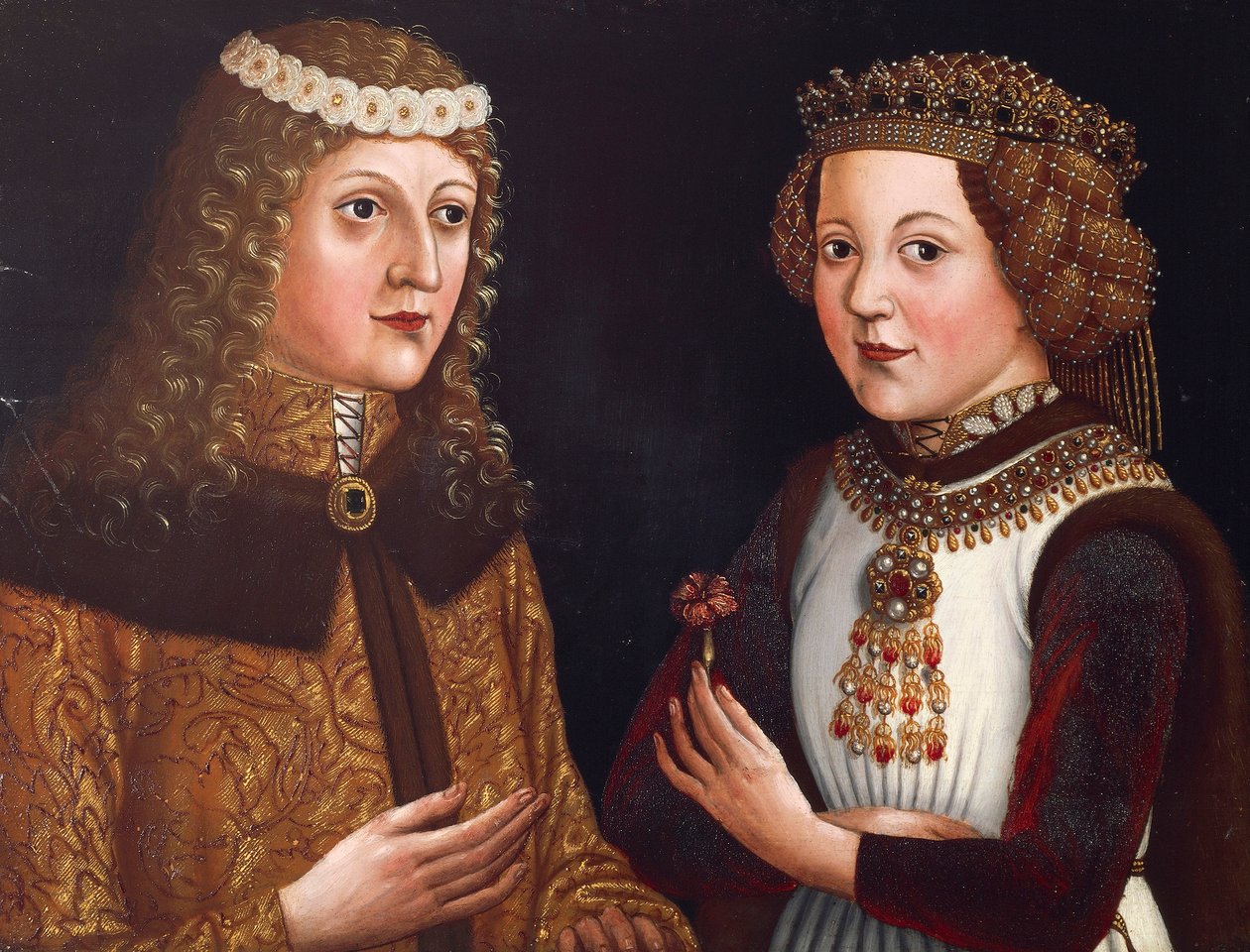 Ladislaus posthum konge af Bøhmen  Magdalena af Valois af Austrian School