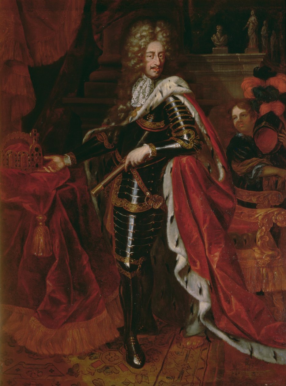 Portræt af Leopold I, den hellige romerske kejser (1640-1705) af Austrian School