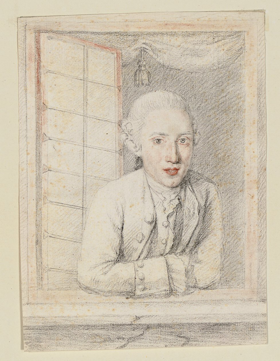 Portræt af Prins Albert Casimir August von Sachsen-Teschen, grundlæggeren af ​​Albertina af Austrian School