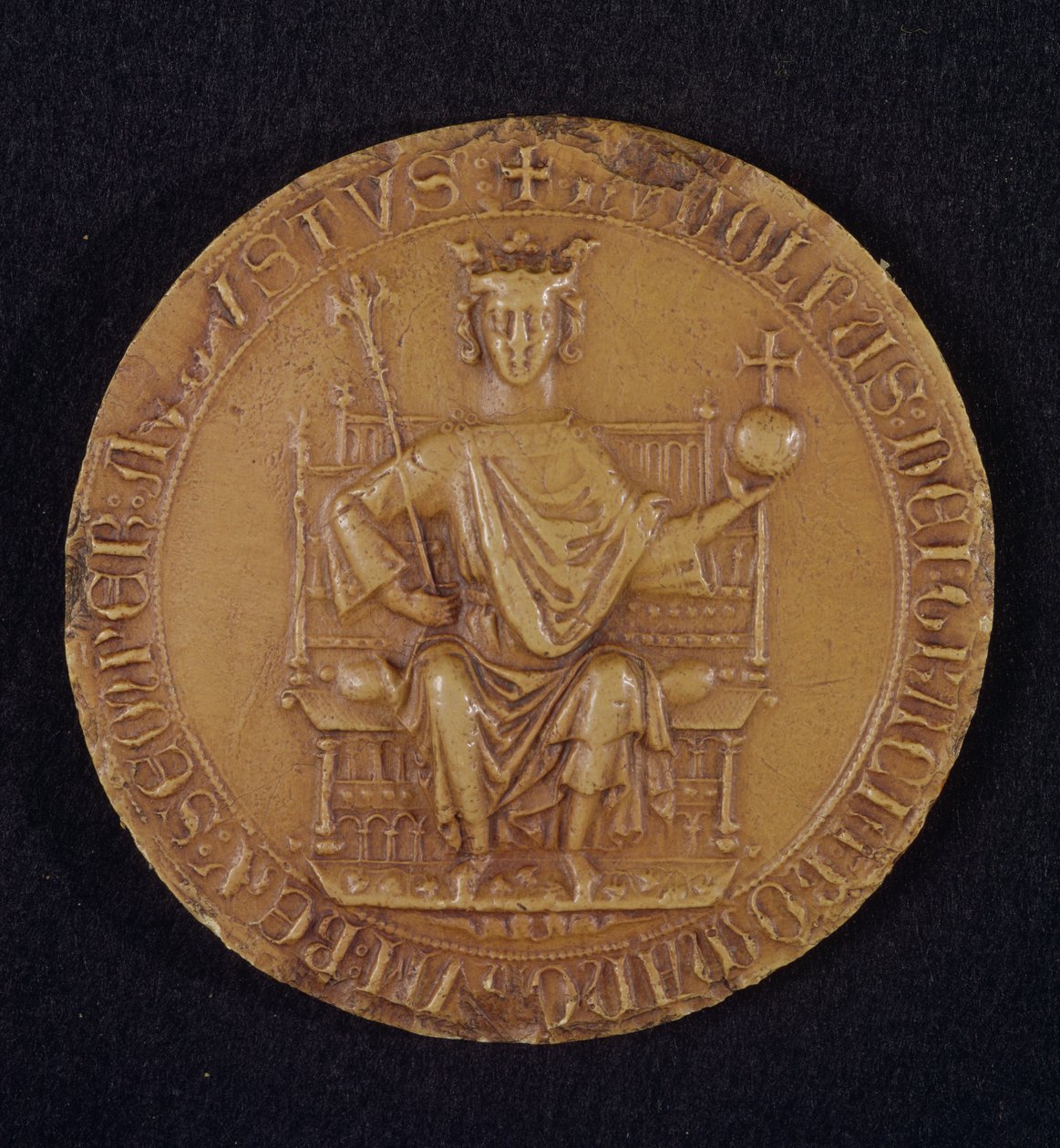 Segl af Rudolf I (1218-91) af Habsbourg, 1289 (voks) af Austrian School