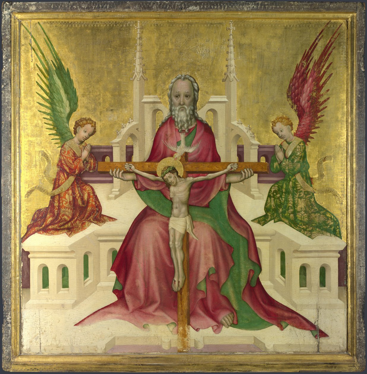 Treenigheden med Kristus korsfæstet, ca. 1410 af Austrian master