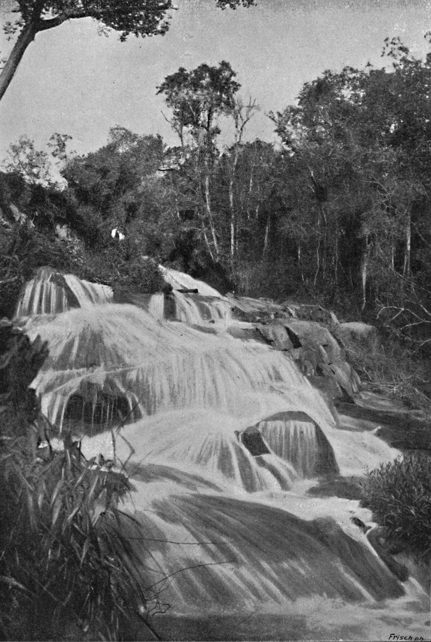 Vandfald på Rio Dourado Lencoes, 1895 af Axel Frick