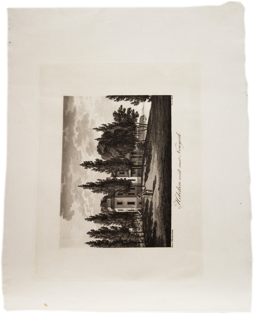 Hoboken over for New York, fra et Atlas of the United States, 1824 (akvatint) af Axel Leonhard Klinckowström