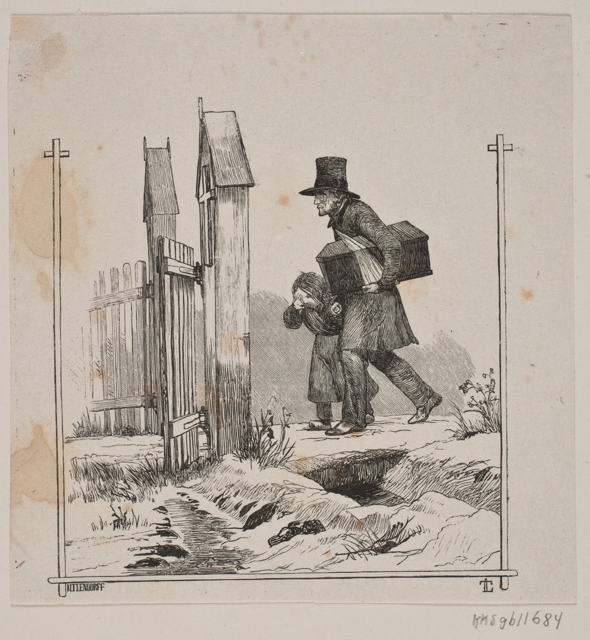 En jordefærd af Axel Theodor Kittendorff