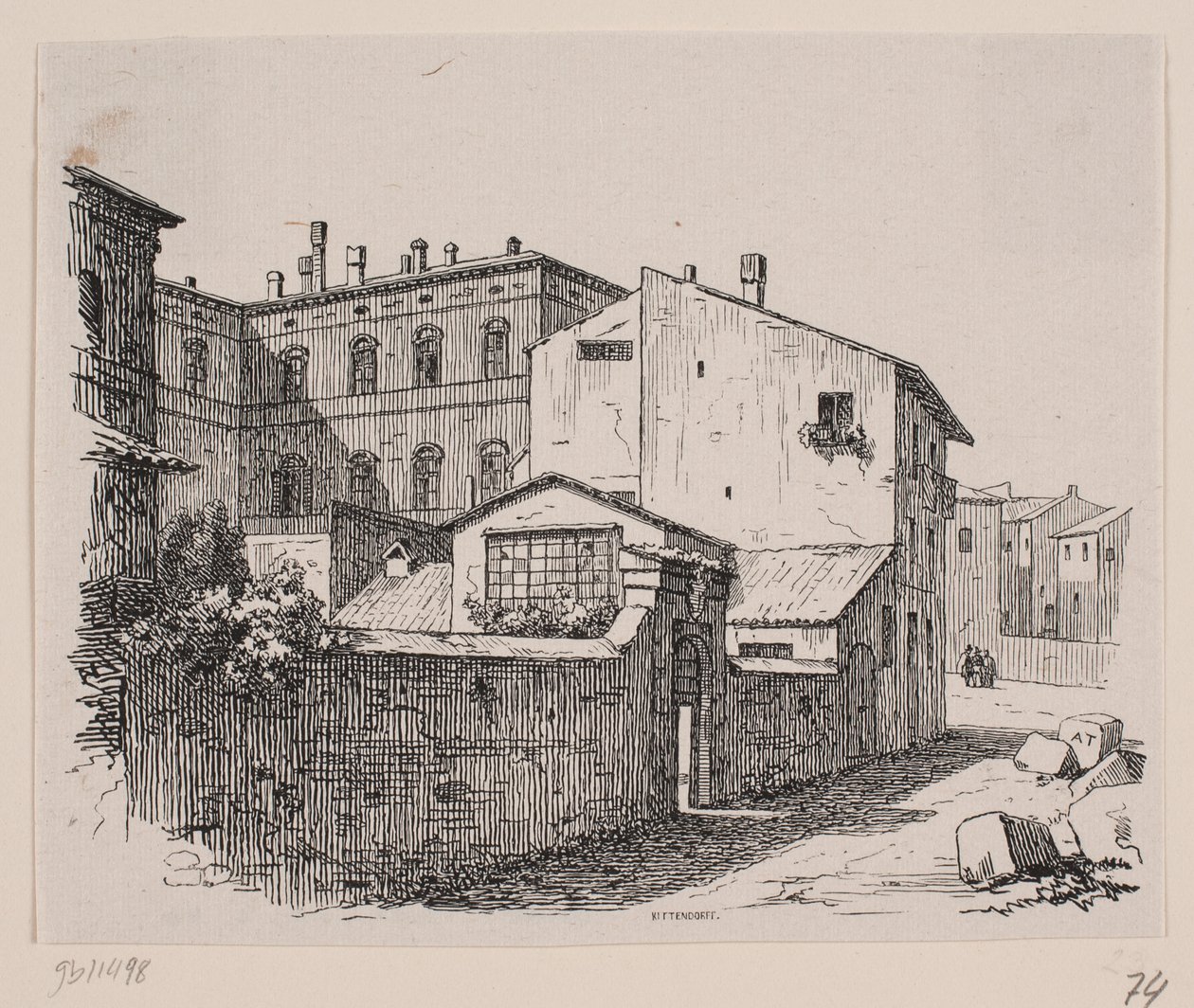 Thorvaldsens atelier i Rom af Axel Theodor Kittendorff