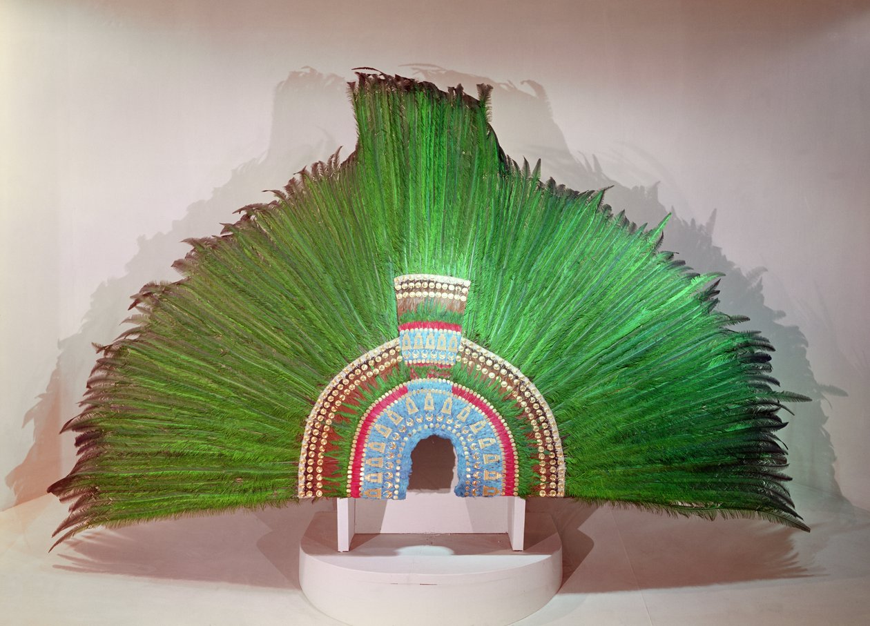 Montezumas krone (uld og fjer) af Aztec