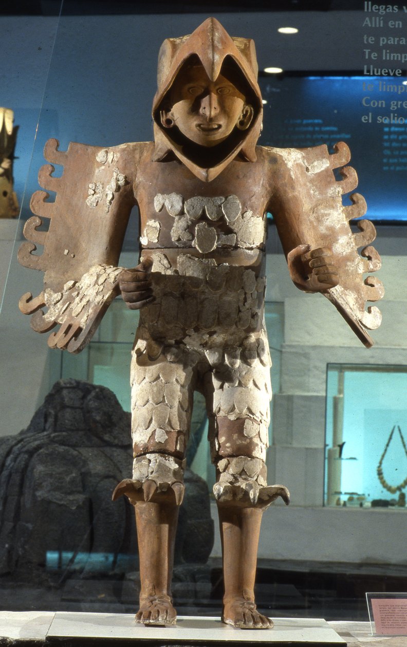Eagle Warrior, Late Post Classic (terracotta) af Aztec