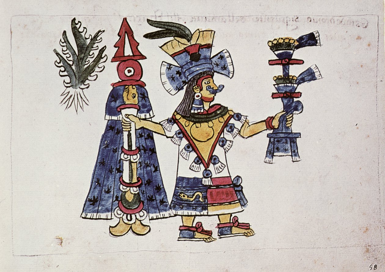 Gudinden Mayahuel, fra Codex Magliabechiano af Aztec
