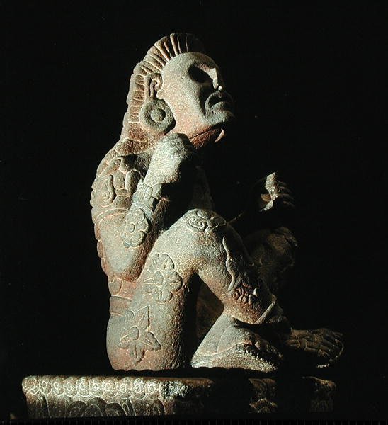 Xochipilli (se også 207566), Late Post Classic Period (1300-1521) (sten) af Aztec Aztec