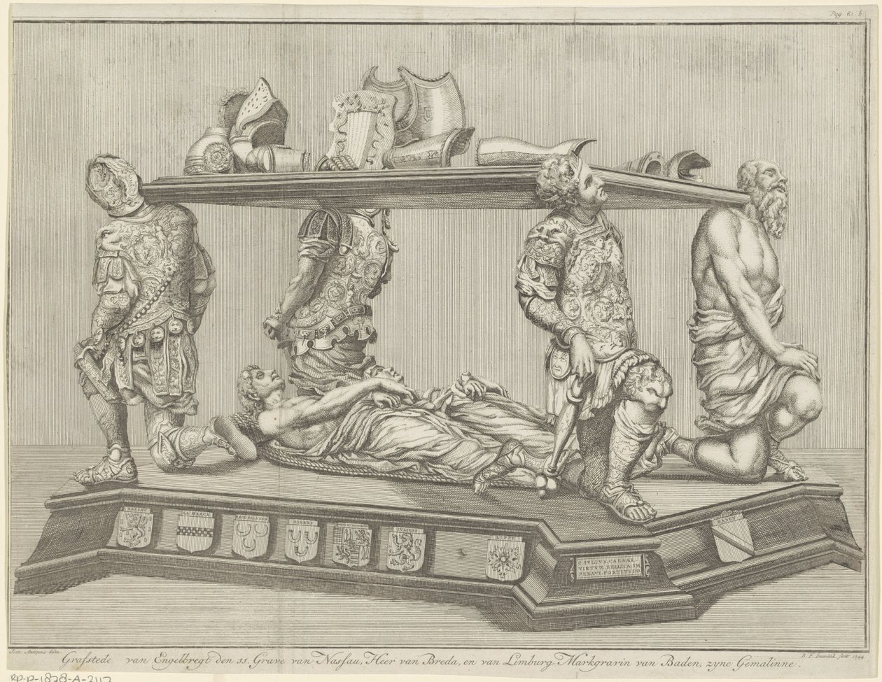Begravelsesmonument for Engelbrecht II, greve af Nassau-Dillenburg-Breda, 1504 af B.F. Immink