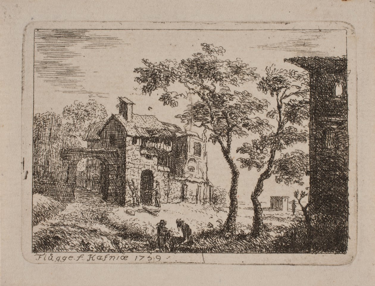 Landskab af B. Flügge